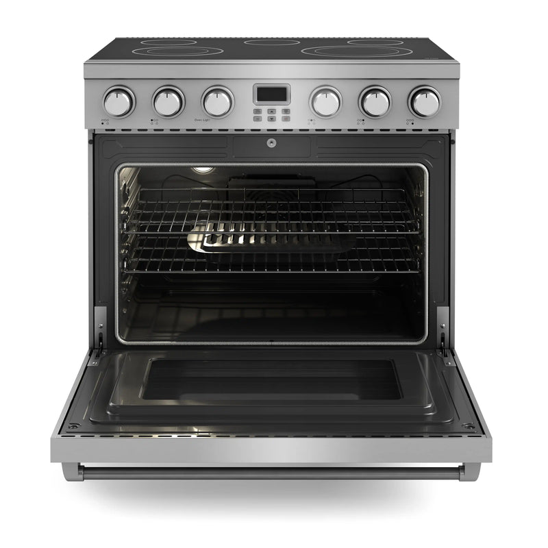 Thor Kitchen 36-Inch Electric Range with 6.0 cu. ft. Convection Oven in Stainless Steel (ARE36)