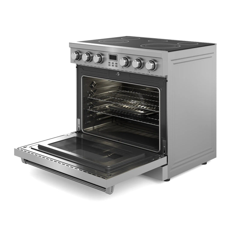 Thor Kitchen 36-Inch Electric Range with 6.0 cu. ft. Convection Oven in Stainless Steel (ARE36)