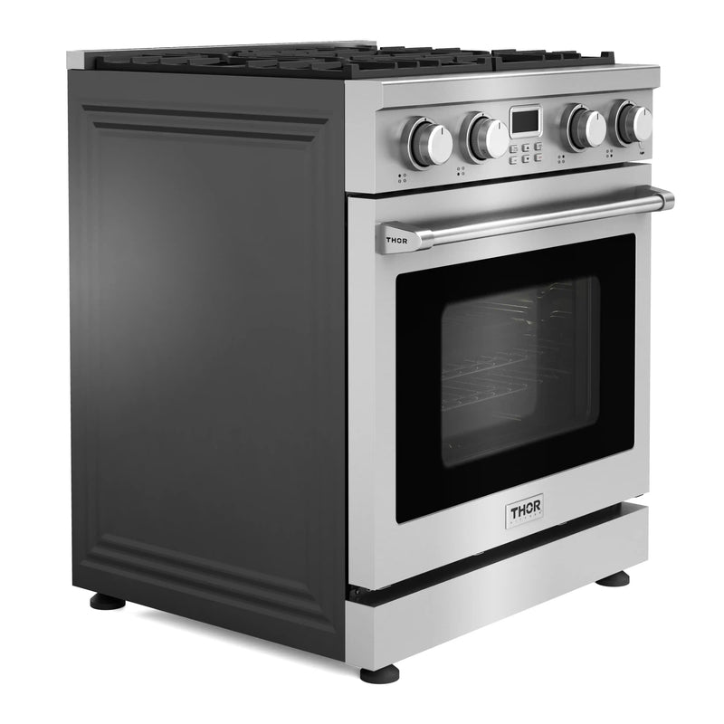 Thor Kitchen 30-Inch Gas Range with 4.8 cu. ft. Convection Oven in Stainless Steel ARG30LP