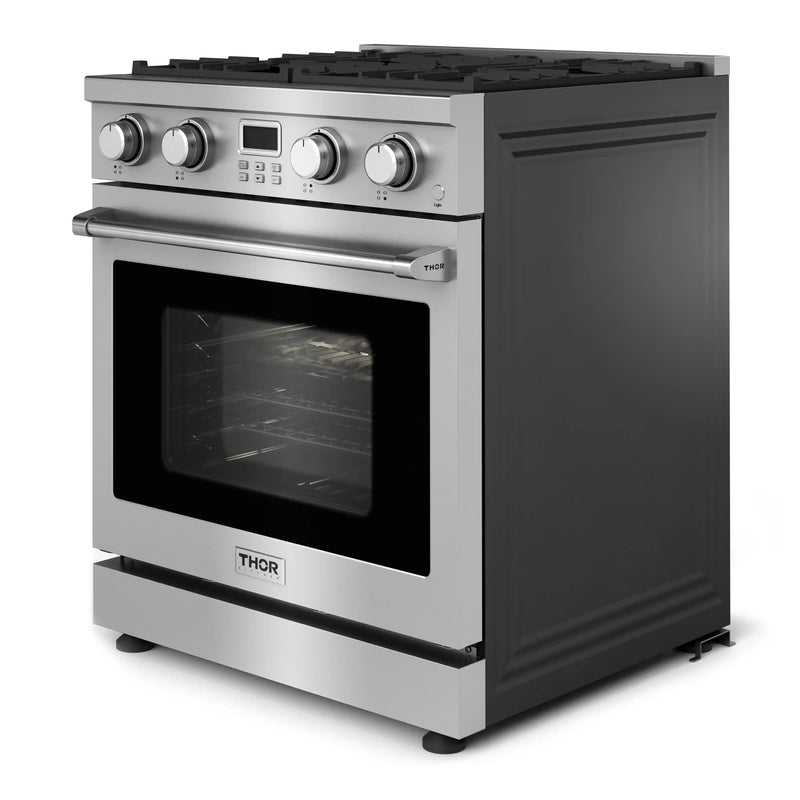 Thor Kitchen 30-Inch Gas Range with 4.8 cu. ft. Convection Oven in Stainless Steel ARG30LP