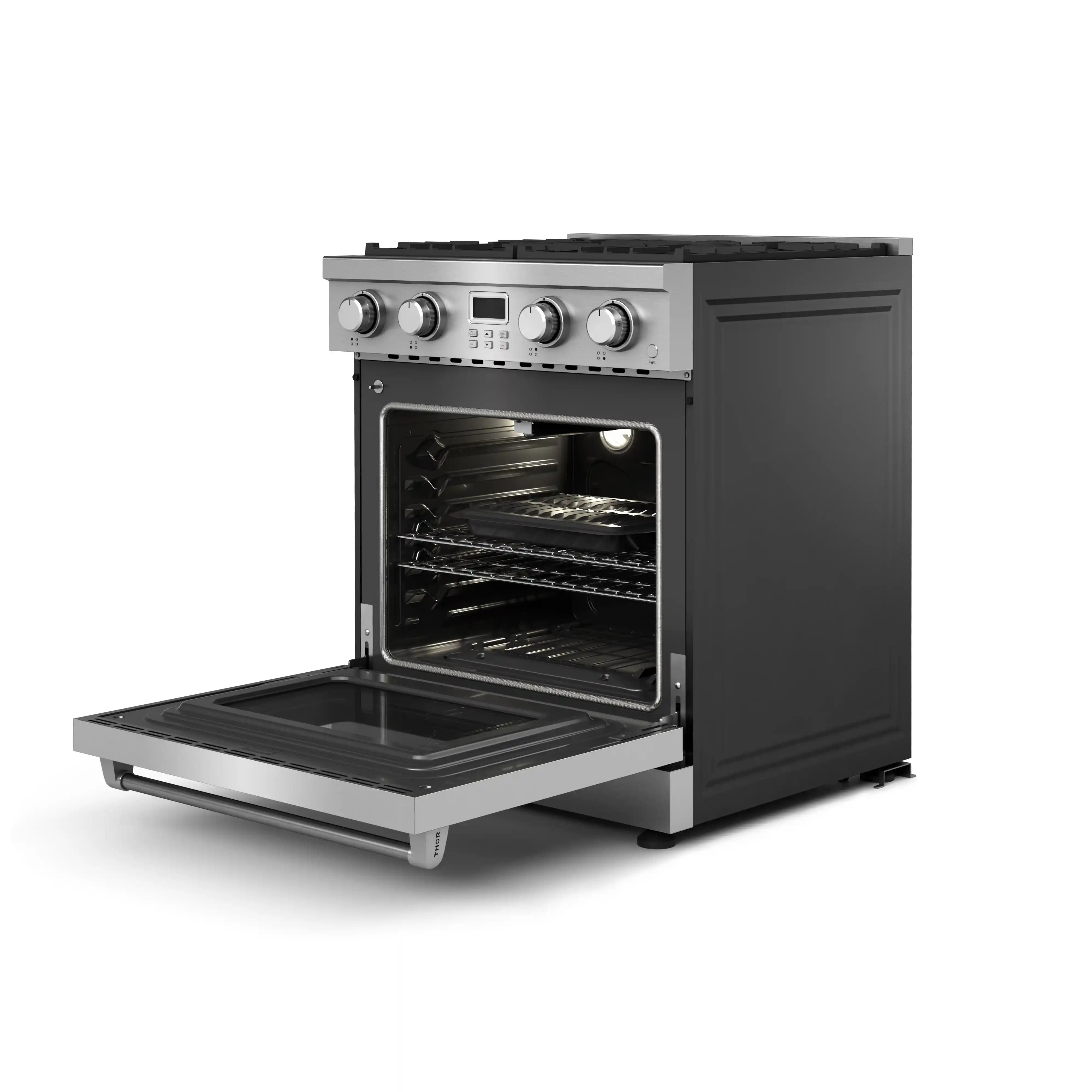 Thor Kitchen 30-Inch Gas Range with 4.8 cu. ft. Convection Oven in Stainless Steel ARG30LP