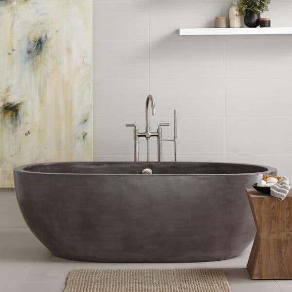 Native Trails 72-Inch Avalon Nativestone Freestanding Soaking Tub