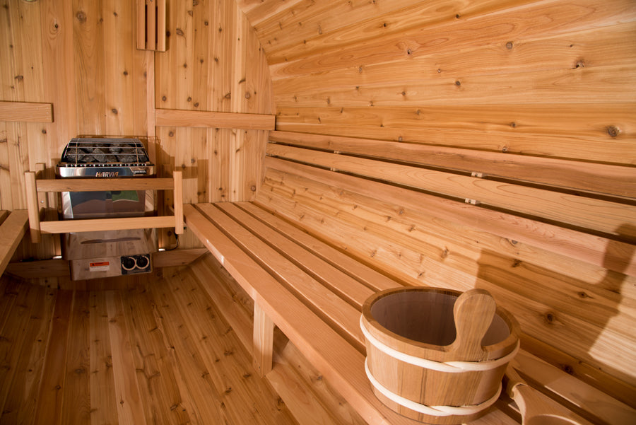 Almost Heaven Vienna 2 Person Canopy Barrel Sauna