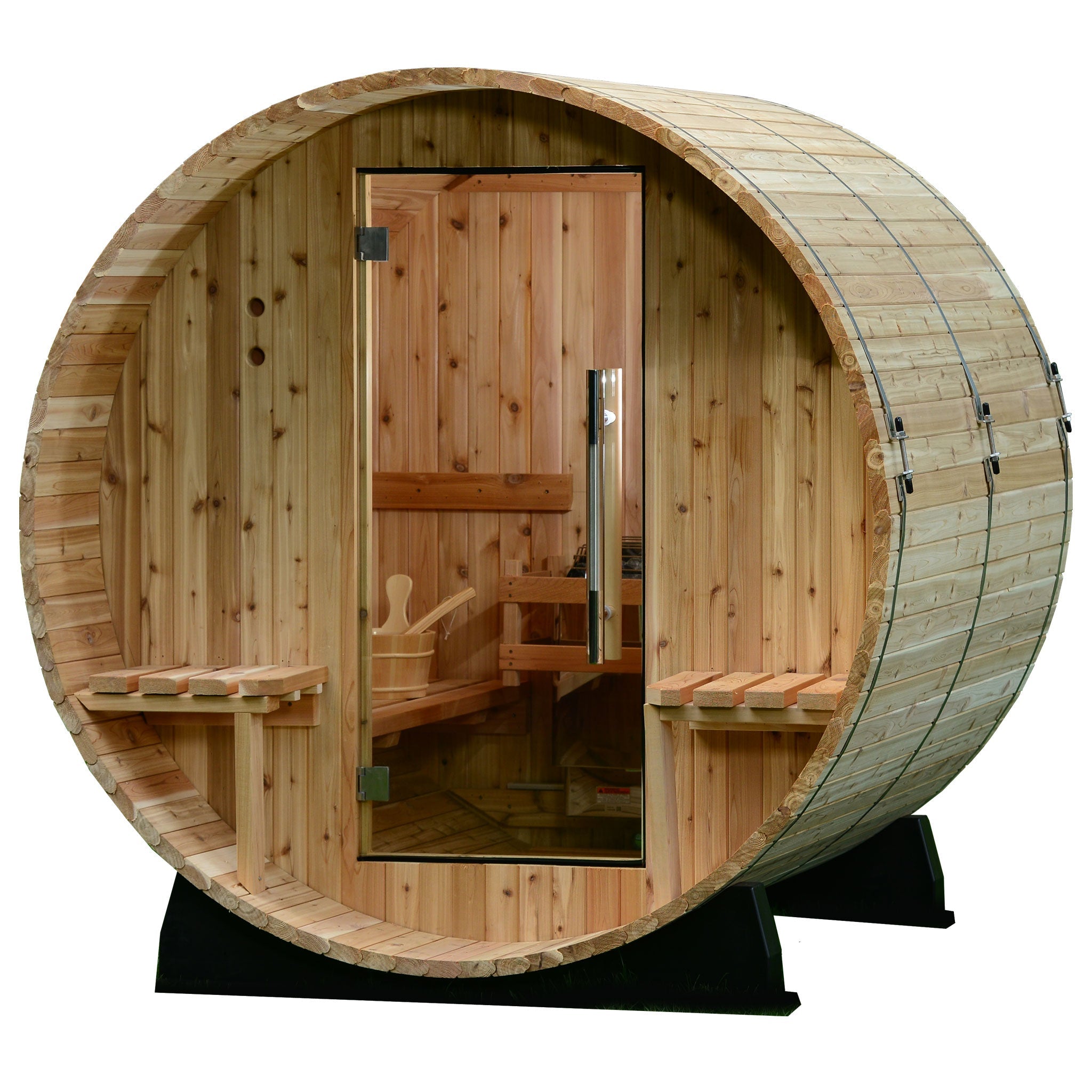 Almost Heaven Audra 2-4 Person Canopy Barrel Sauna