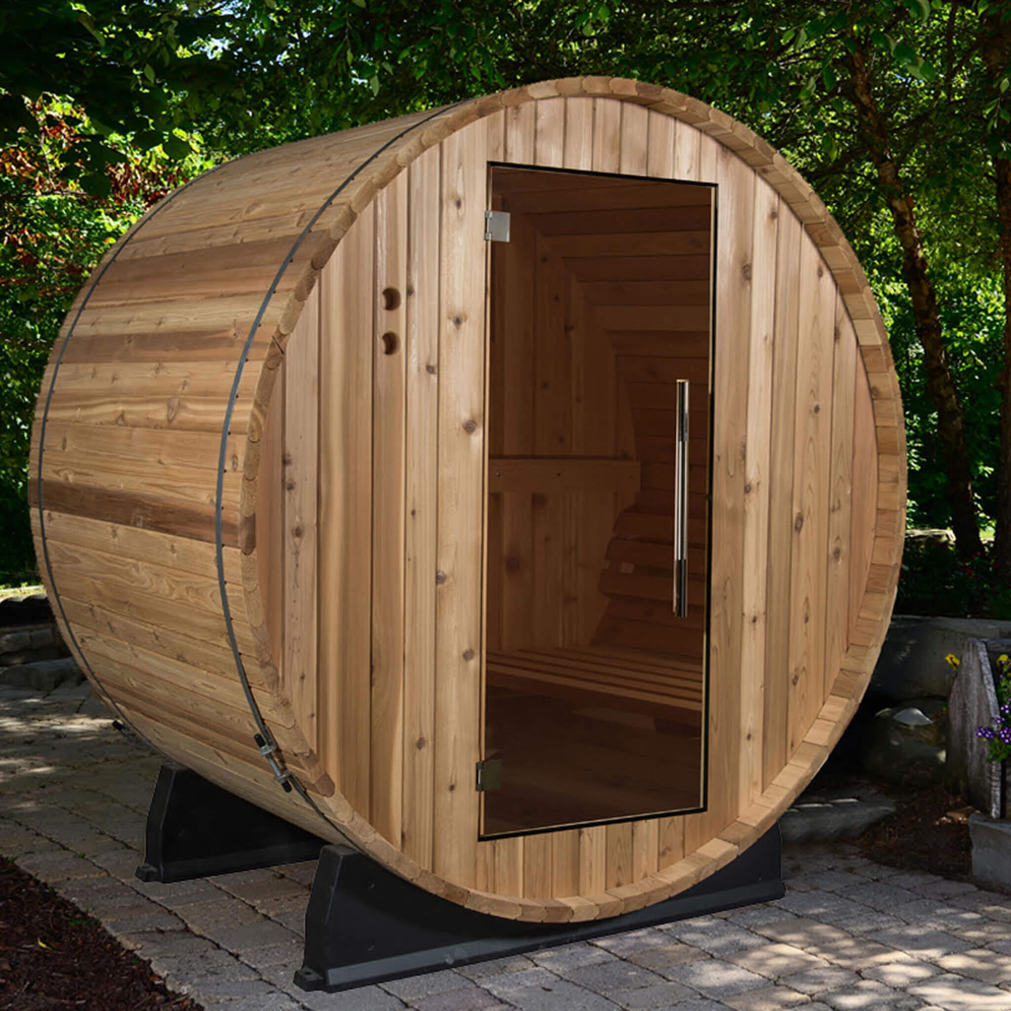 Almost Heaven Salem 2 Person Barrel Sauna