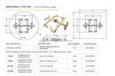 Warming Trends UPKBS Brandon Specialty Paver Kit with Crossfire Brass Burner and Square Aluminum Plate