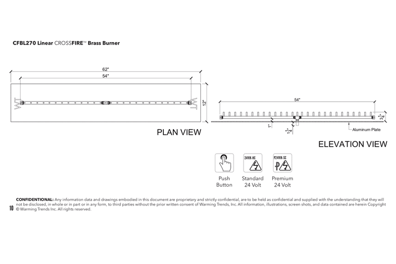 Ultimate Crossfire Bundle: Warming Trends Crossfire CFBL Linear Brass Burner Bundle