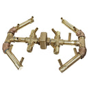 Warming Trends Crossfire CFBO Octagonal Brass Gas Fire Pit Burner