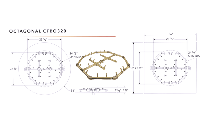 Ultimate Crossfire Bundle: Warming Trends Crossfire CFBO Octagonal Brass Burner Bundle