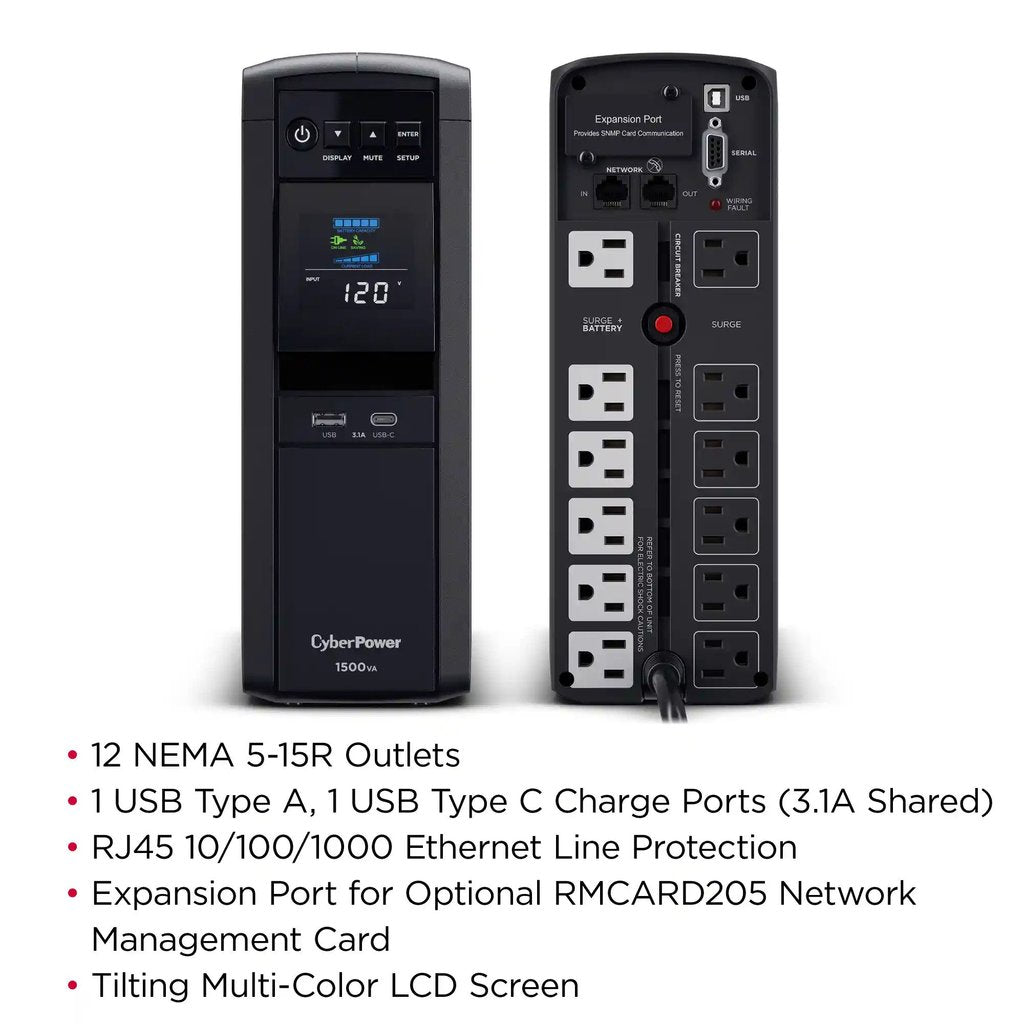 ComfortBilt Cyberpower CP1500PFCLCD Pure Sine Wave Ups