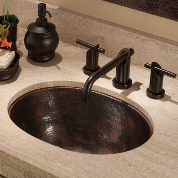 Native Trails Cameo Hand Hammered Bathroom Sink