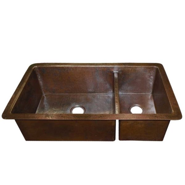 Native Trails Cocina Duet Pro Hammered Kitchen Sink