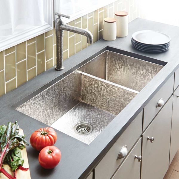 Native Trails Cocina Duet Pro Hammered Kitchen Sink