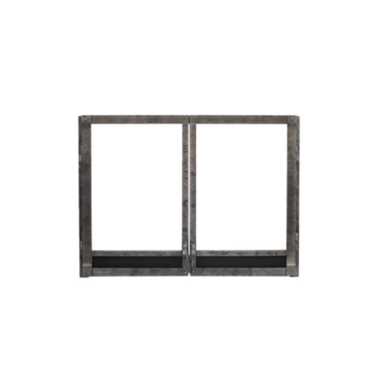 Empire Distress Pewter Forged Iron Door and Frame DDF36CPD