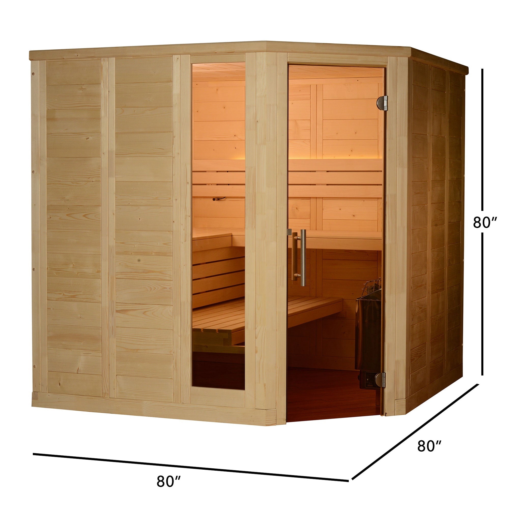 Almost Heaven Patterson 6 Person Indoor Sauna