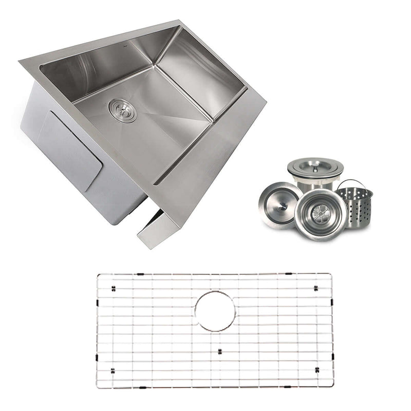 Nantucket Pro Series 33" Stainless Steel Retrofit Farmhouse Sink, 16 Gauge, EZApron33-5.5