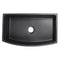 Nantucket Vineyard 33" Fireclay Farmhouse Sink with Accessories, Matte Black, FCFS3320CA-MB