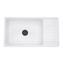 Nantucket Cape 36" Fireclay Farmhouse Sink, White, FCFS36-DB