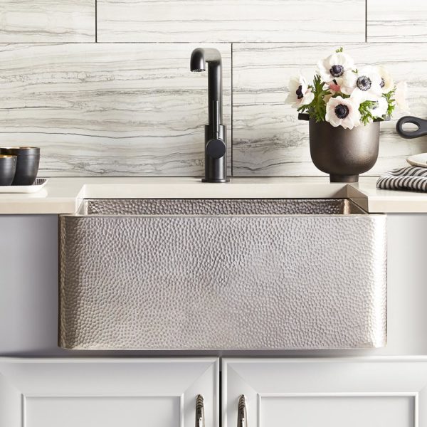 Native Trails 25-Inch Farmhouse Hammered Kitchen Sink