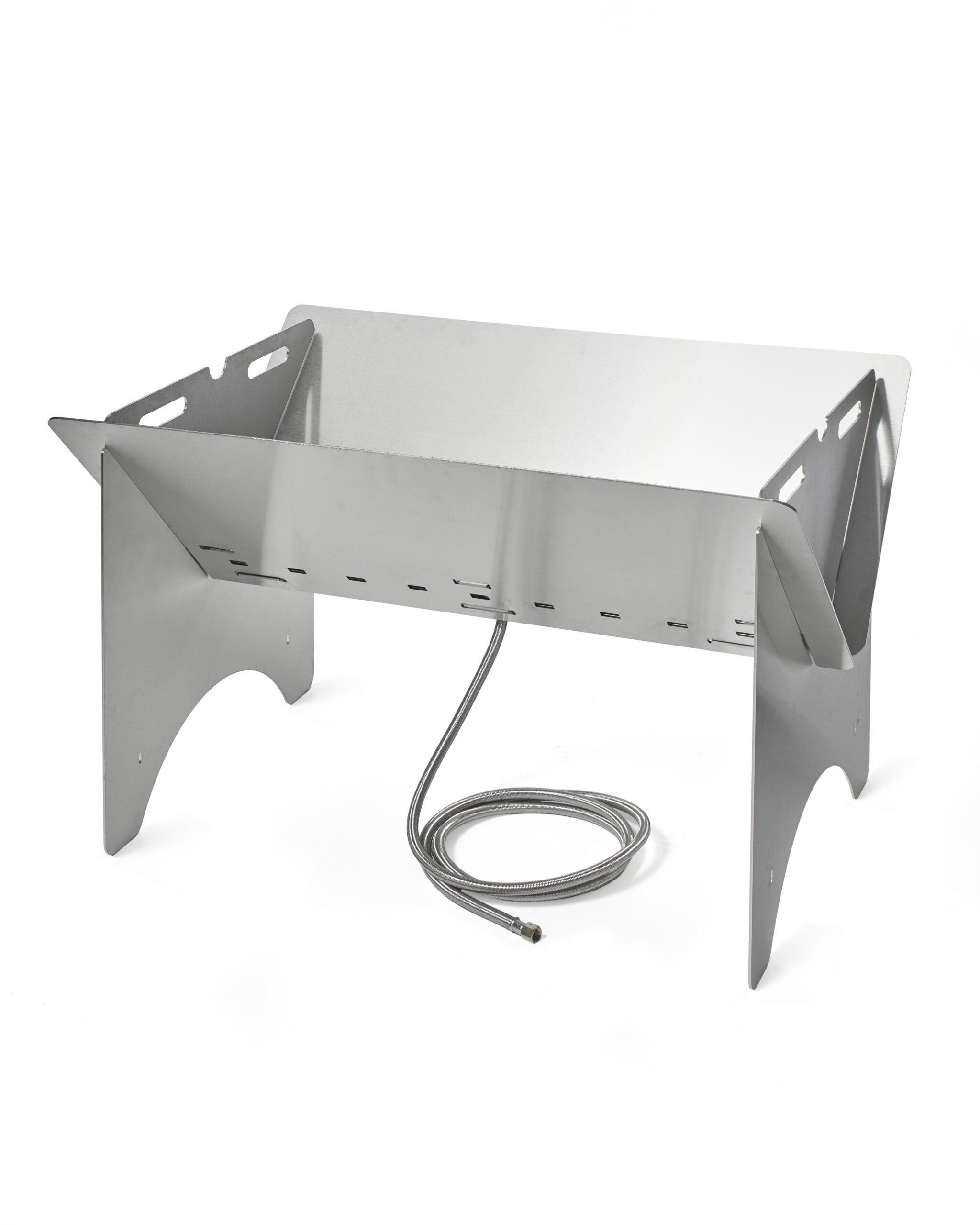 Pitts and Spitts Stainless Steel Gas Fire Pit