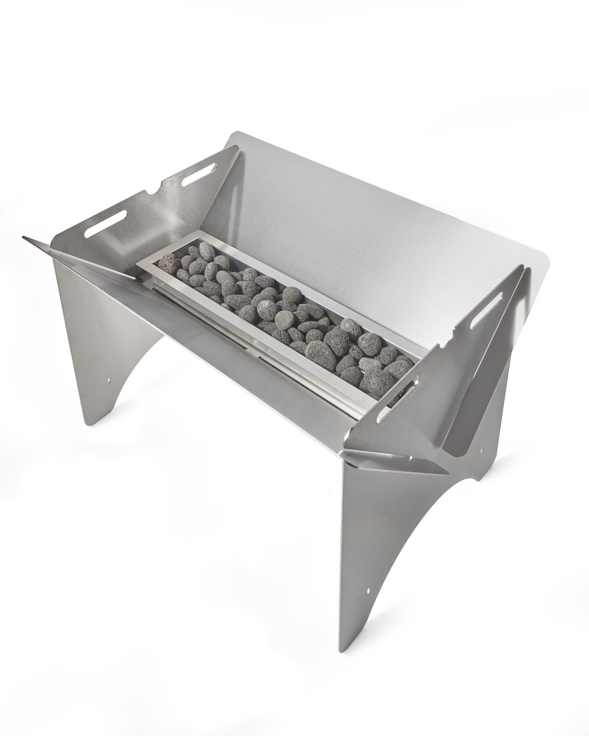 Pitts and Spitts Stainless Steel Gas Fire Pit