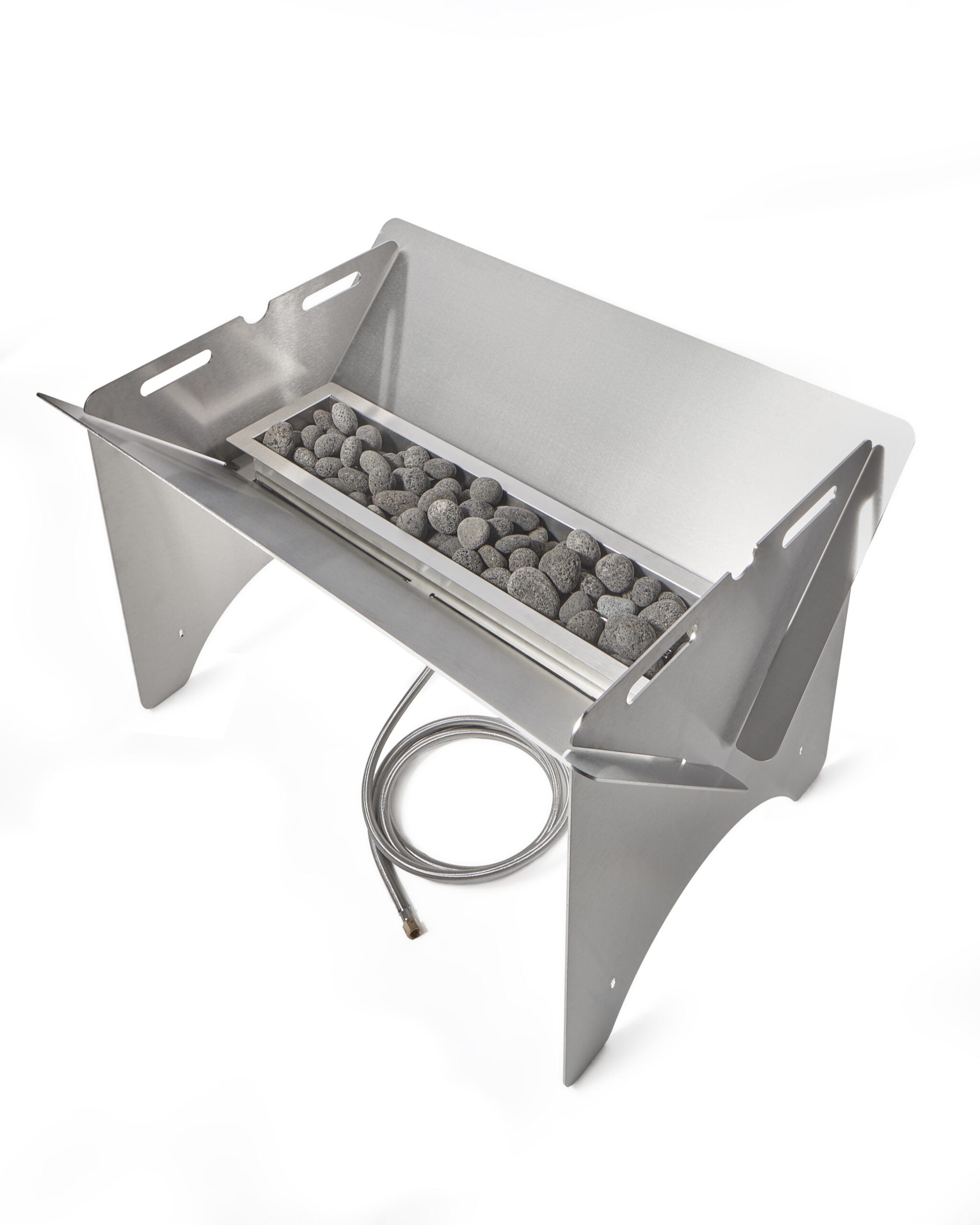 Pitts and Spitts Stainless Steel Gas Fire Pit