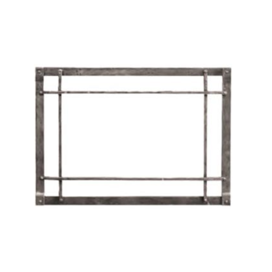 Empire Rectangle Distressed Pewter Forged Iron Inset DFF50CPD