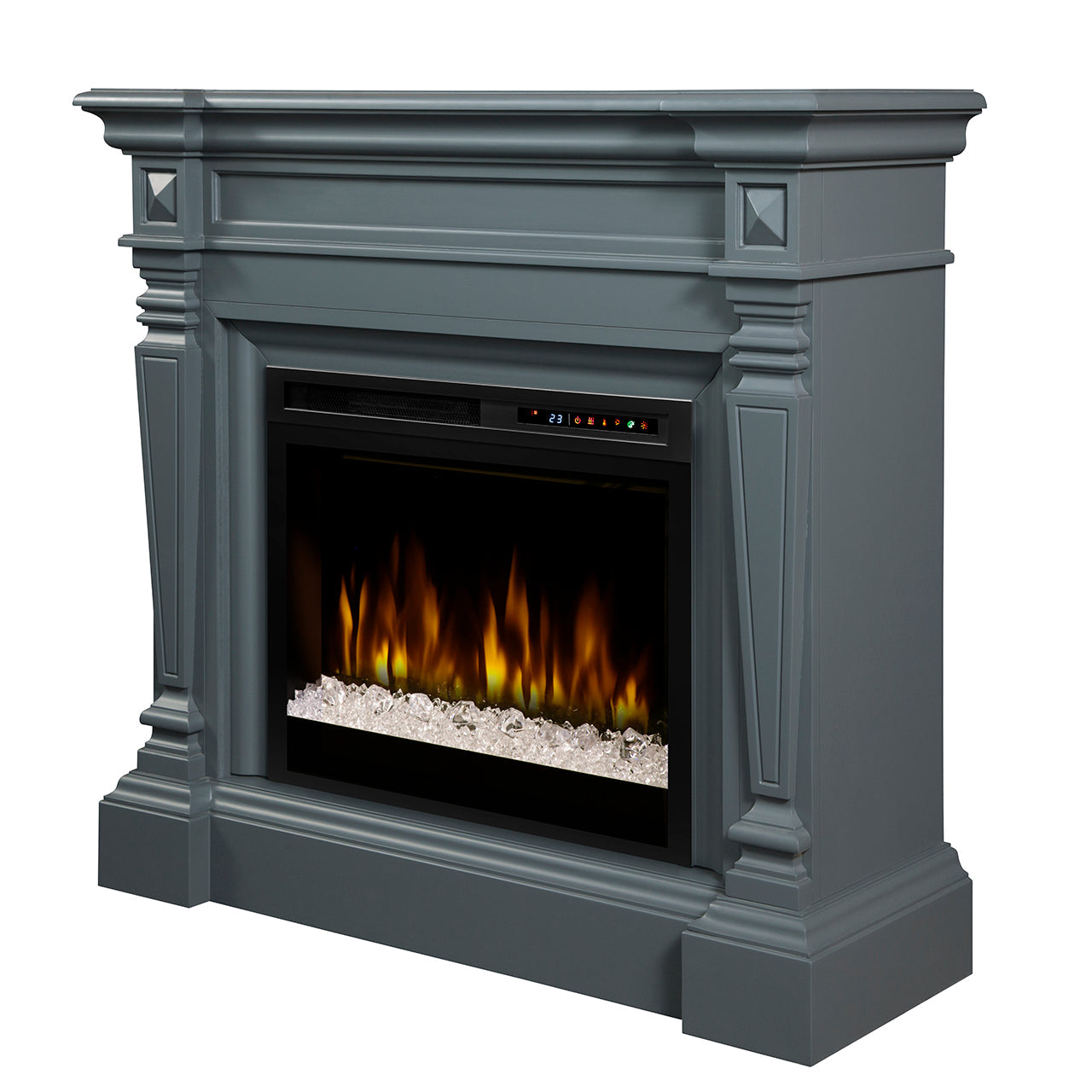 Dimplex Heather Electric Fireplace Mantel With Glass Ember Bed - GDS28G8-1941WE