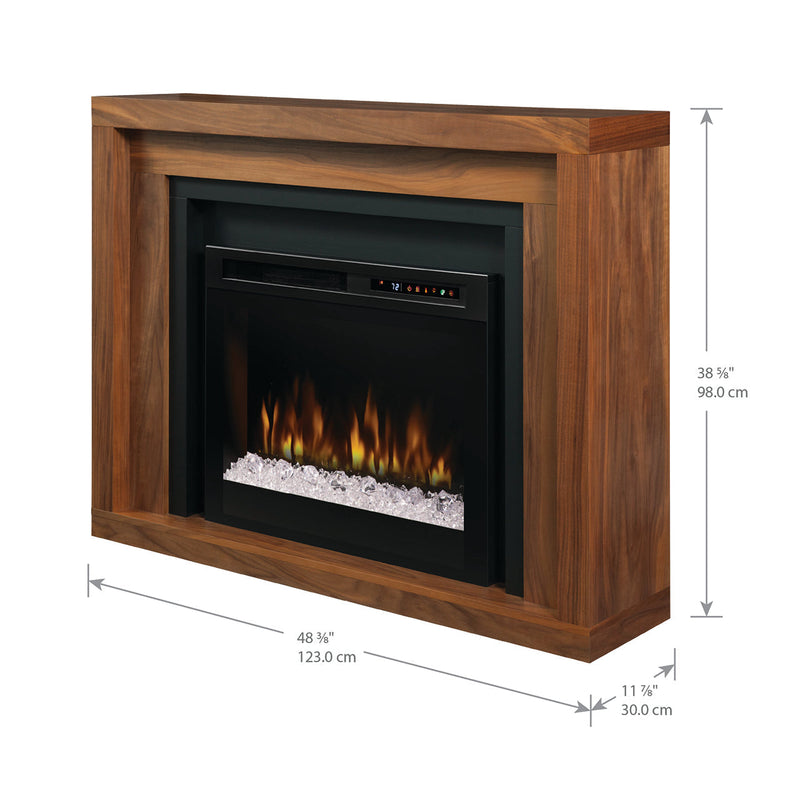 Dimplex Anthony Electric Fireplace Mantel With Glass - GDS28G8-1942WL