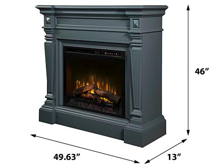 Dimplex Heather Electric Fireplace Mantel With Glass Ember Bed - GDS28G8-1941WE