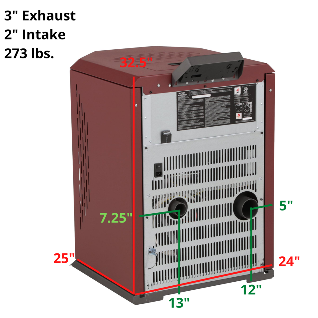 ComfortBilt HP22-SS Pellet Stove Burgundy