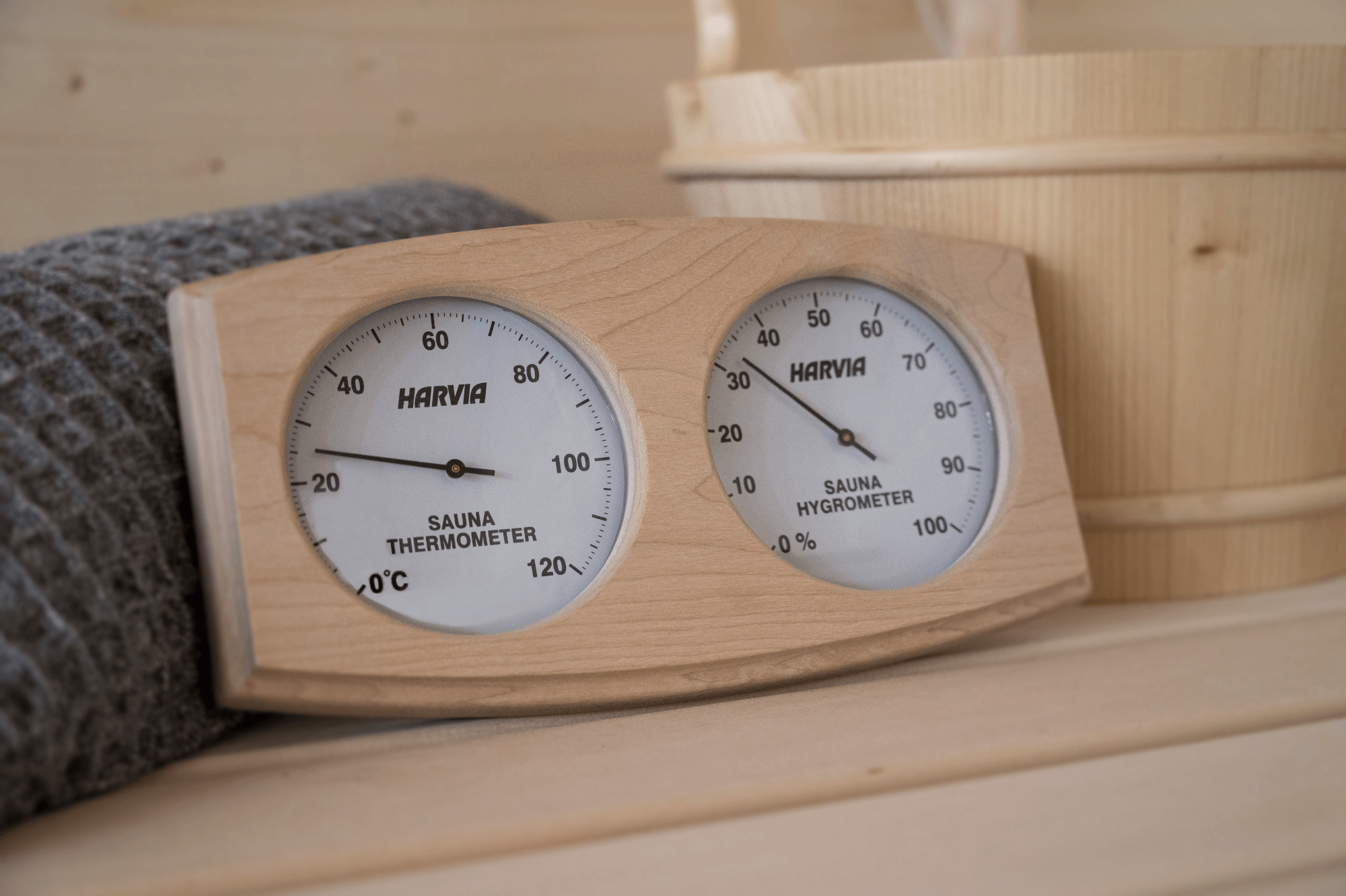 Almost Heaven Harvia Wooden Thermometer