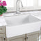 Nantucket Cape 33" Fireclay Farmhouse Sink, White, Harwich-33