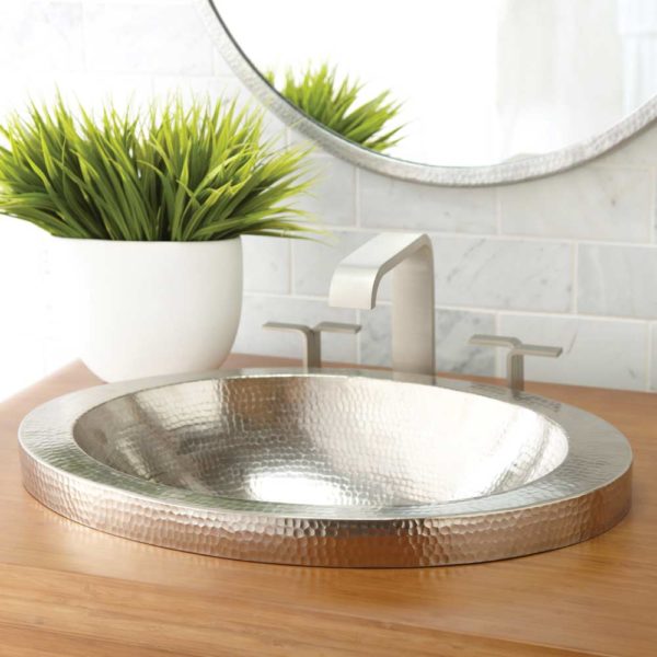 Native Trails Hibiscus Hand Hammered Bathroom Sink