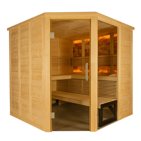 Almost Heaven Himalaya Corner 6 Person Indoor Sauna