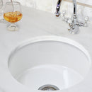 Nantucket Cape 18" Fireclay Kitchen Sink, White, Hyannis-18