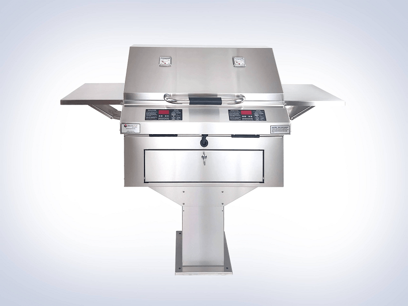 ElectriChef Ruby 32″ Dual Pedestal-Base Outdoor Electric Grill - 4400-EC-448-PB-D-32