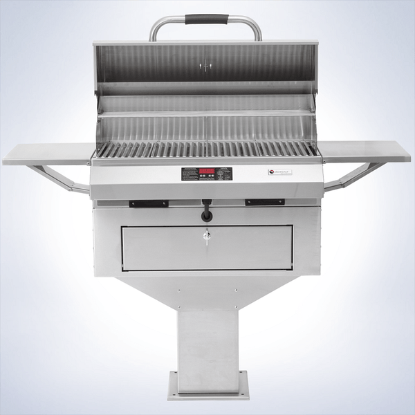 ElectriChef 32 Inch Ruby Pedestal Base Outdoor Electric Grill - 4400-EC-448-PB-S-32