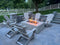 Warming Trends Crossfire FR Rectangular with Linear Ready To Finish Fire Pit Kit, 72x42x18-Inch