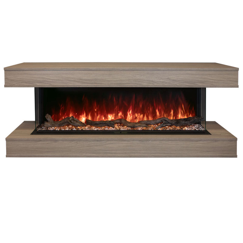 Modern Flames Coastal Sand Finish LPM-8016 Premium Wall Mounted Cabinet | WMC-80LPM-CS