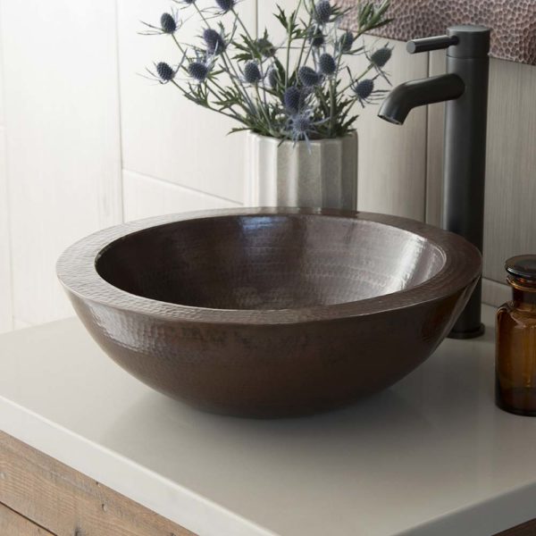 Native Trails Laguna Hand Hammered Vessel Bathroom Sink