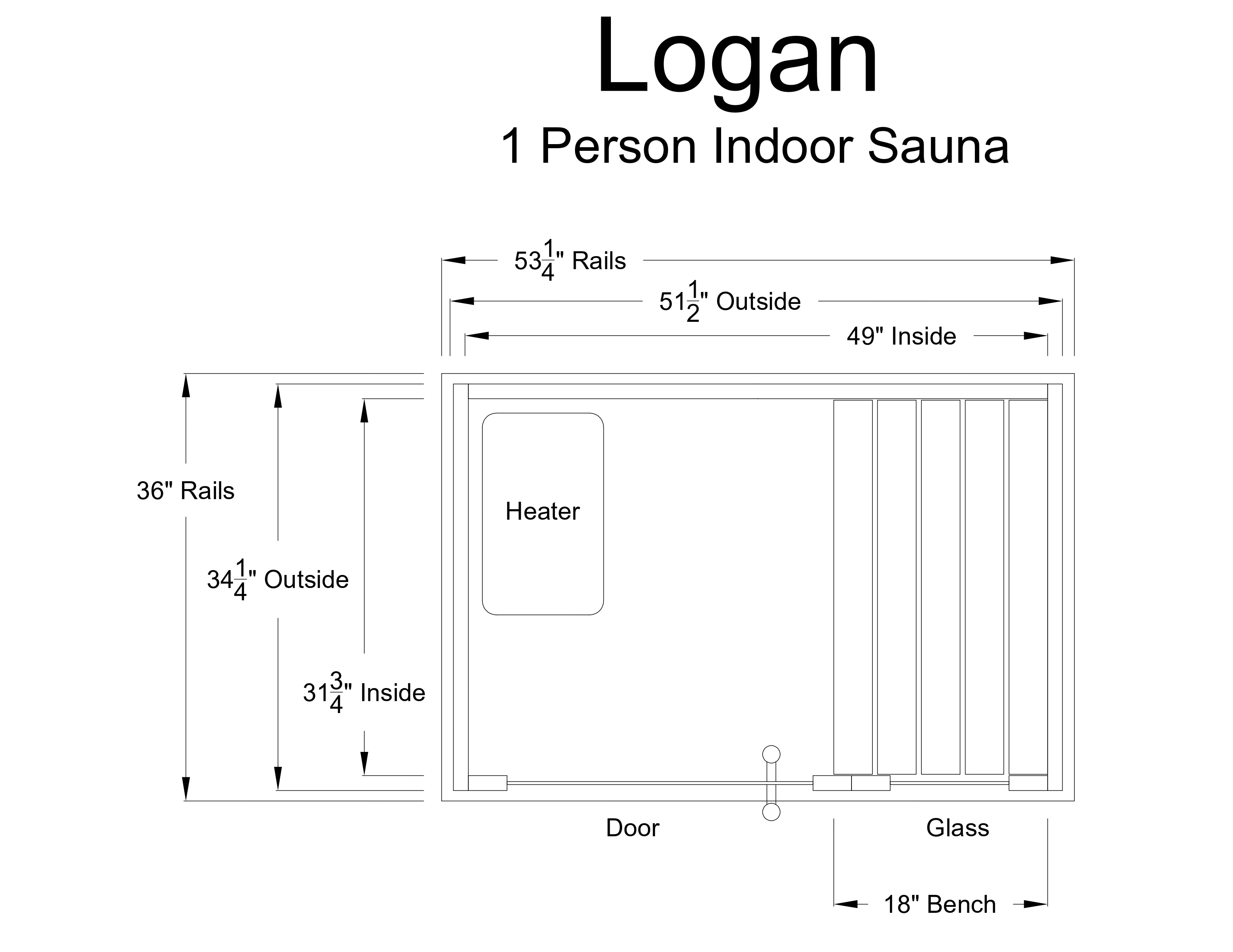 Almost Heaven Logan 1 Person Indoor Sauna