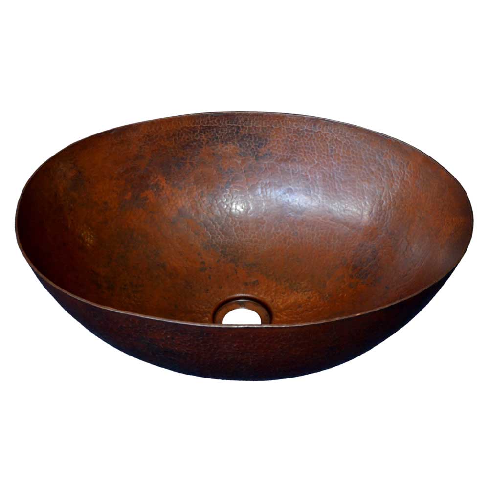 Native Trails Maestro Oval Hammered Vessel Bathroom Sink