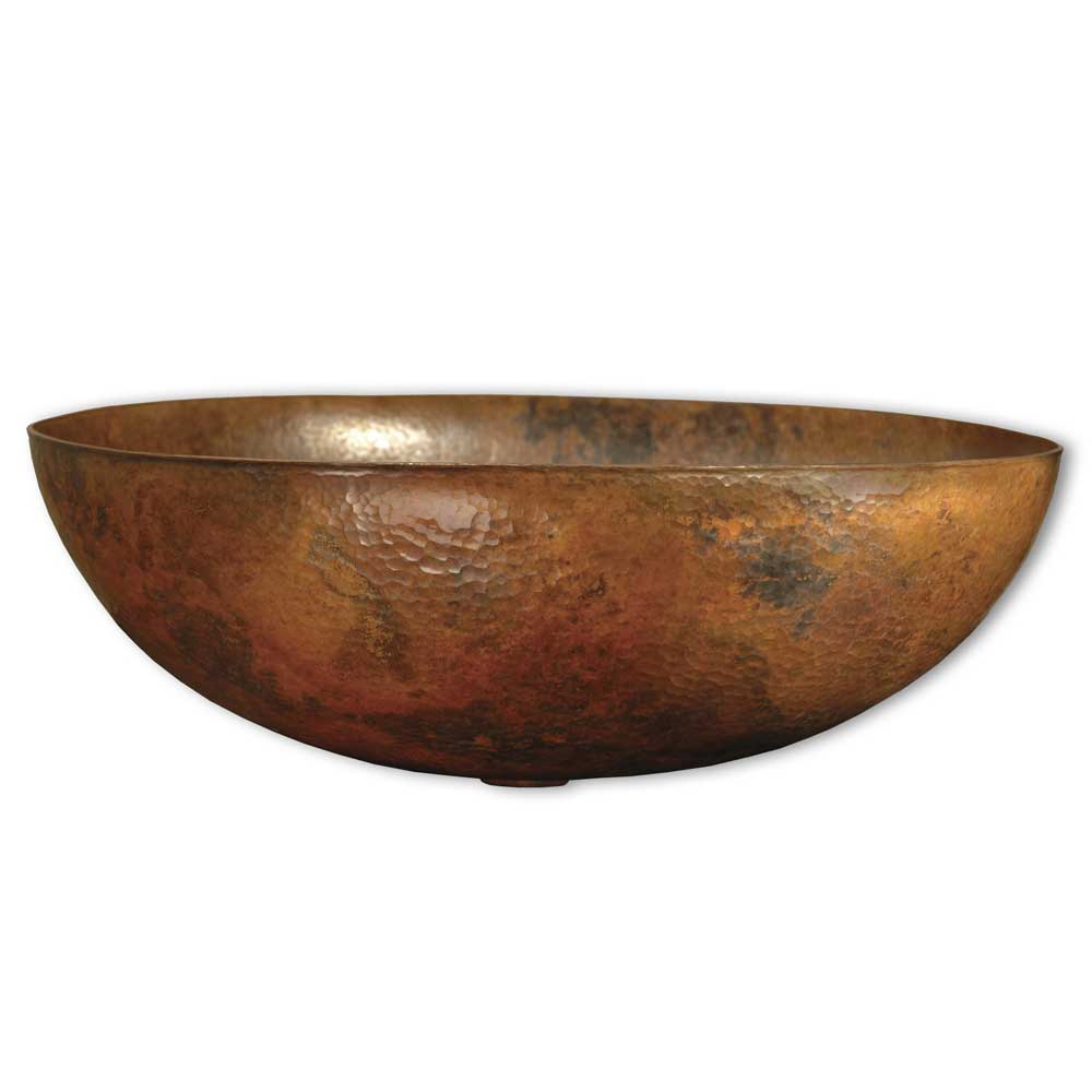 Native Trails Maestro Oval Hammered Vessel Bathroom Sink