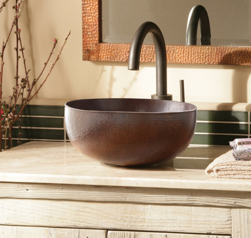 Native Trails Maestro Petit Hammered Vessel Bathroom Sink