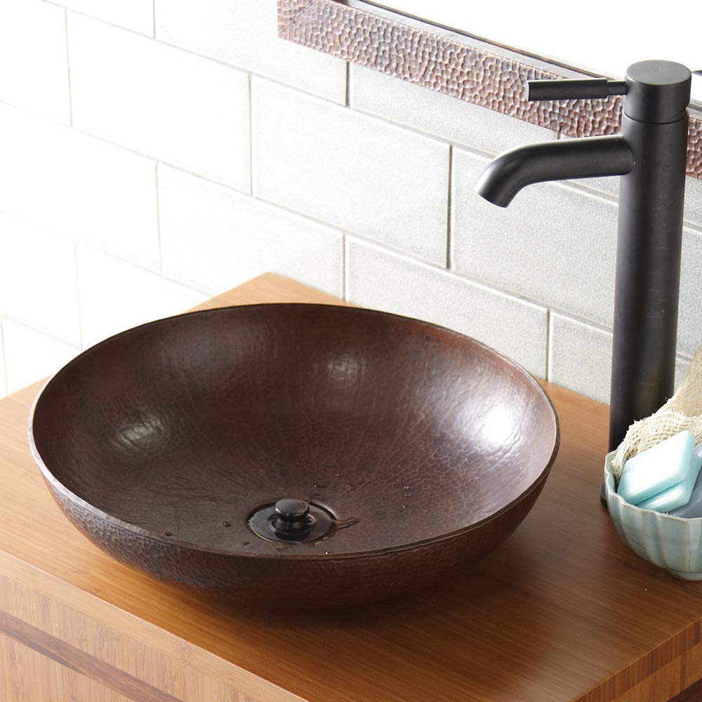 Native Trails Maestro Sonata Petit Hand Hammered Vessel Bathroom Sink