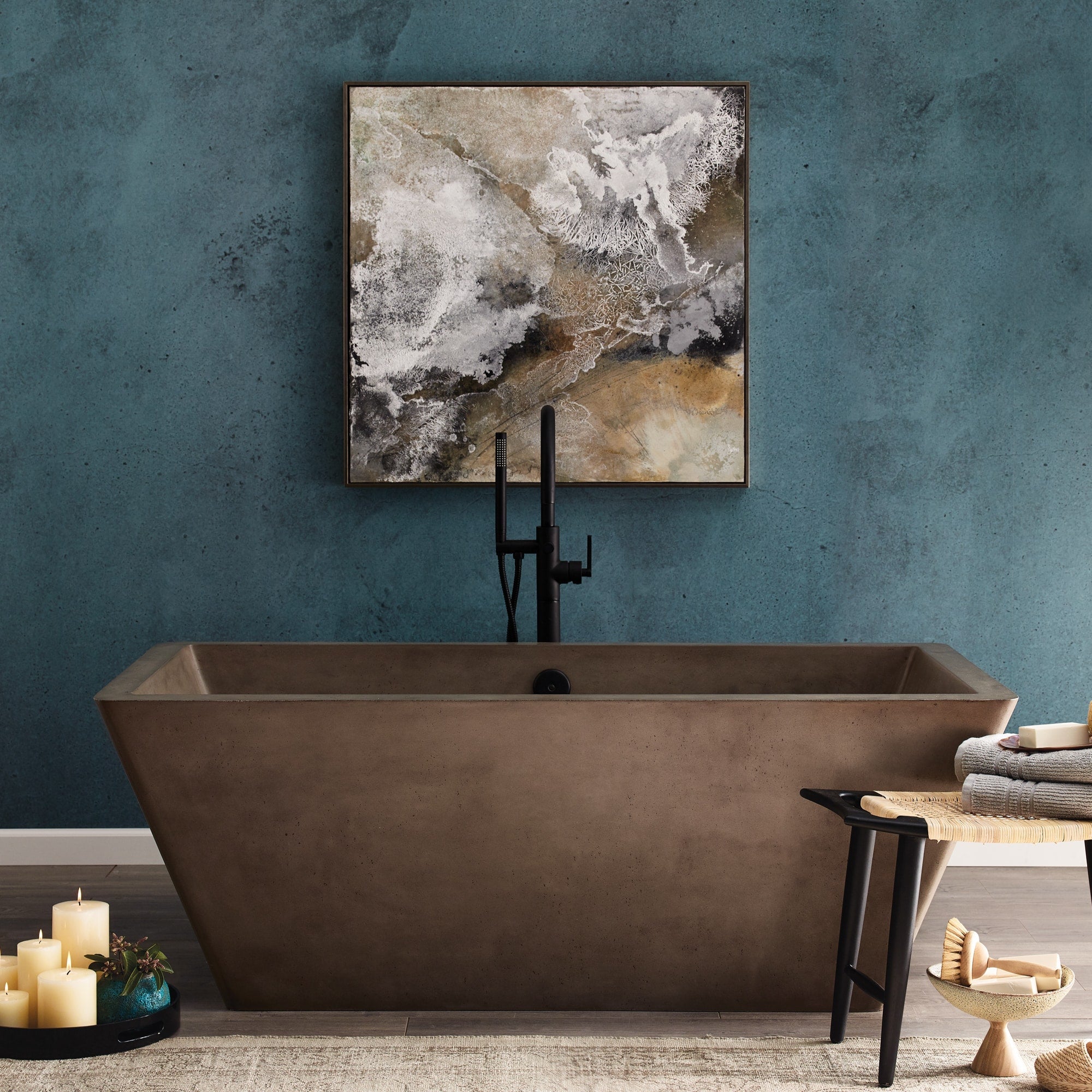 Native Trails Mendocino Nativestone Freestanding Soaking Tub