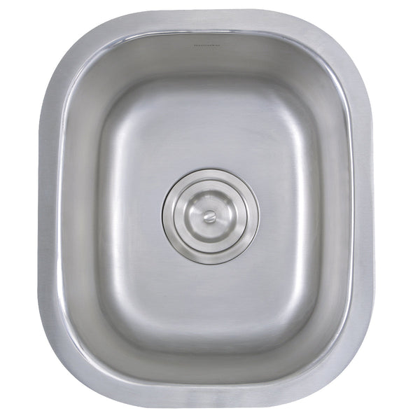 Nantucket Quidnet 15" Rectangle 304 Stainless Steel Bar/Prep Sink with Accessories, NS1512