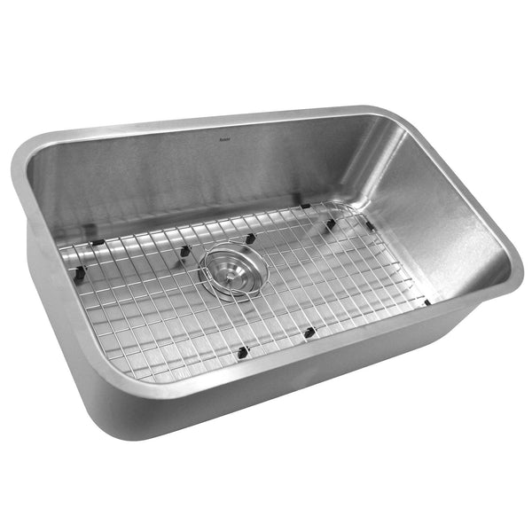 Nantucket Sconset 30" Undermount 304 Stainless Steel Kitchen Sink with Accessories, 16 Gauge, NS3018-10-16