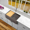 Nantucket 30" Granite Composite Reversible Farmhouse Kitchen Sink with Accessory Pack PR3020-APS-BR